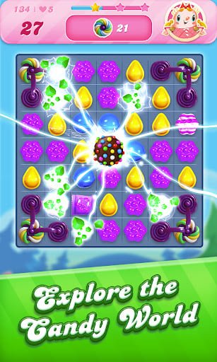 Candy Crush Saga gameplay screenshot