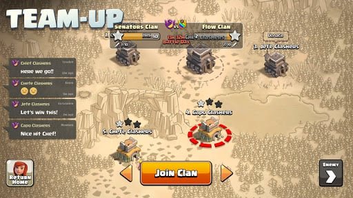 Massive Clan War battle with dragons and lava hounds storming a heavily fortified base