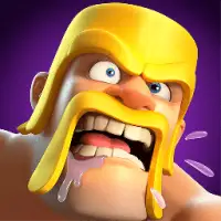 Clash of Clans app icon featuring the barbarian king with golden armor